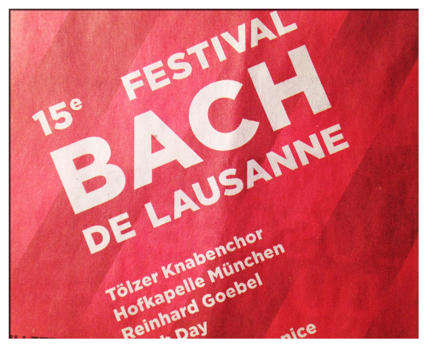 Tölzer geben zwei Konzerte beim Festival Bach de Lausanne
